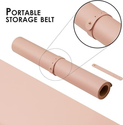Large Cork Desk Mat - 47.2"x 17" Desk Pad for Office and Home - Ideal for Large Mouse Pad and Desk Mats on Top of Desks(Pink) | Mouse Pads - TrueDesk