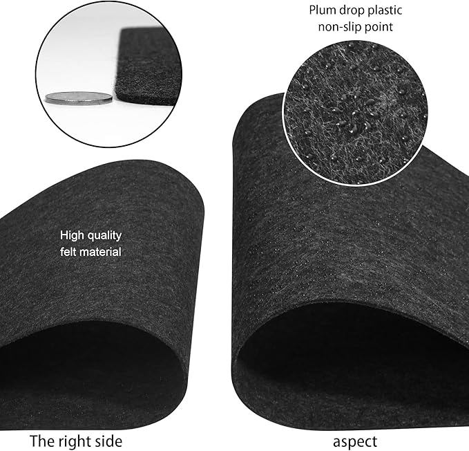 Large Felt Desk Mat,47.2"x 23.6",Non - Slip Desk Pad for Office and Home,120x60cm Full Table Mouse Pad,Keyboard Mats for Desk,Desktop Protection(Dark Gray) | Mouse Pads - TrueDesk