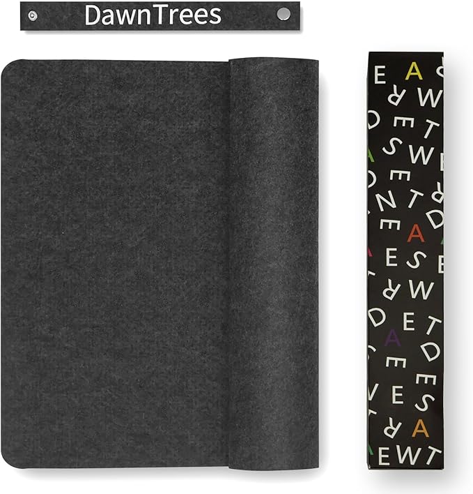 Large Felt Desk Mat,47.2"x 23.6",Non - Slip Desk Pad for Office and Home,120x60cm Full Table Mouse Pad,Keyboard Mats for Desk,Desktop Protection(Dark Gray) | Mouse Pads - TrueDesk