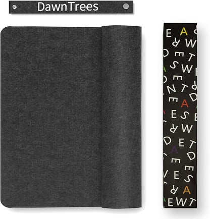 Large Felt Desk Mat,47.2"x 23.6",Non - Slip Desk Pad for Office and Home,120x60cm Full Table Mouse Pad,Keyboard Mats for Desk,Desktop Protection(Dark Gray) | Mouse Pads - TrueDesk