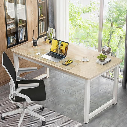 Leather Desk mat,Non - Slip Desk mat,Waterproof PU Leather Desk pad Protector, Large Mouse pad Cute, Easy Clean Laptop Desk Writing Mat for Work/Home/Decor(Beige 31.5" x 12") | Mouse Pads - TrueDesk