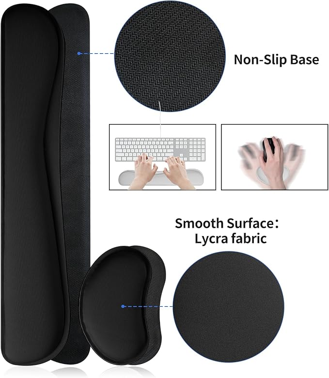 Leather Desk Pad, Black Desk Mat, Non - Slip Desk Protector Mat, Leather Desk Blotter, Computer Desk Pad, Waterproof Desk Mat for Home Office and Decor(31.5×15.7 Inches) | Mouse Pads - TrueDesk