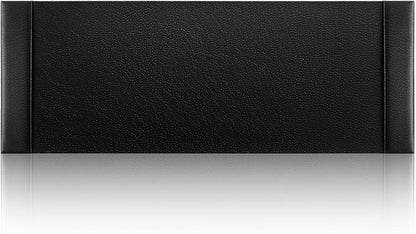 Leather Desk Pad Protector with Side Rails, Executive Office Desk Mat for Home Workspace, Writing Surface, Mouse & Keyboard Pad, Elegant Gift for Men Dad Husband(Black,47.2 x 17 Inch) | Desk Pads Blotters - TrueDesk