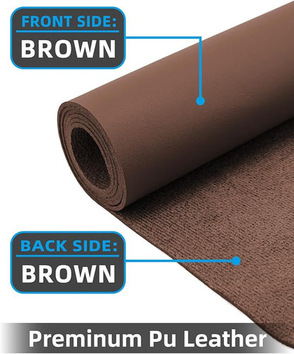 Leather Desk Pad Protector,48"x 17"Desk Mat Large, Mouse Pad, Non - Slip PU Leather Desk Blotter,Waterproof Desk Pad for Office/Home Brown | Desk Pads Blotters - TrueDesk