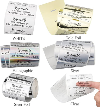 LINMAGCO Personalized Return Address Labels Clear 500 Pcs Mail Labels for Envelopes Weddings Self Adhesive Rectangle Elegant Name Stickers… | Address Labels - TrueDesk