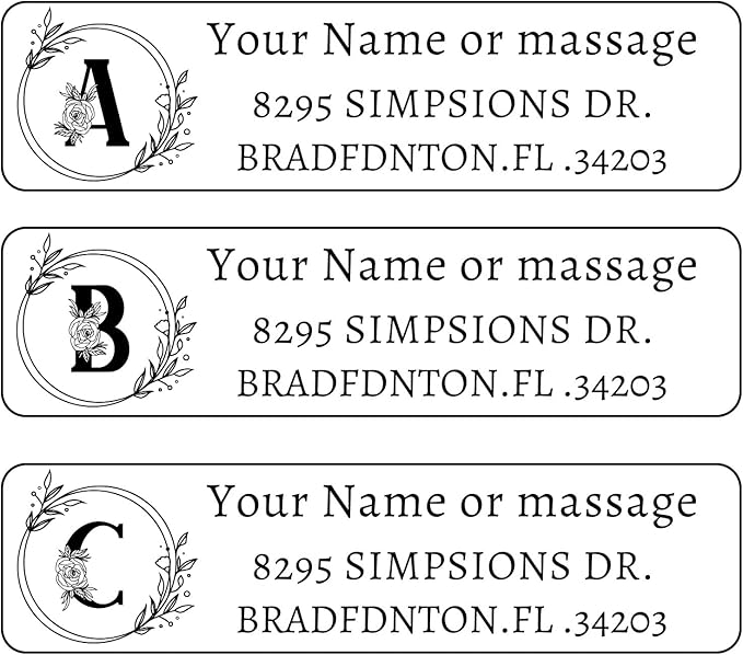 LINMAGCO Personalized Return Address Labels Clear 500 Pcs Mail Labels for Envelopes Weddings Self Adhesive Rectangle Elegant Name Stickers… | Address Labels - TrueDesk