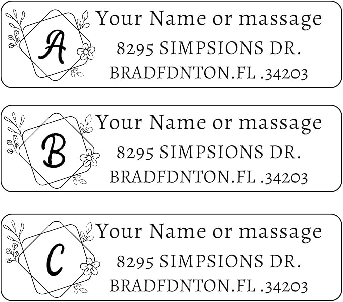 LINMAGCO Personalized Return Address Labels Clear 500 Pcs Mail Labels for Envelopes Weddings Self Adhesive Rectangle Elegant Name Stickers… | Address Labels - TrueDesk