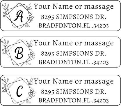 LINMAGCO Personalized Return Address Labels Clear 500 Pcs Mail Labels for Envelopes Weddings Self Adhesive Rectangle Elegant Name Stickers… | Address Labels - TrueDesk