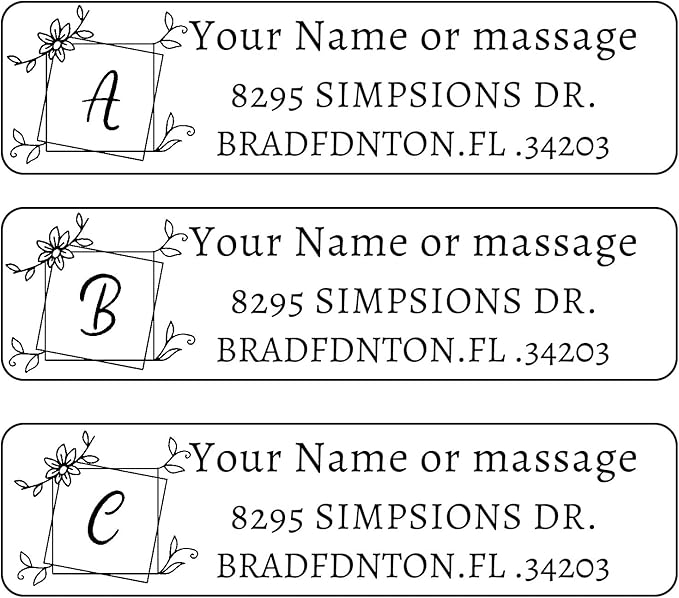 LINMAGCO Personalized Return Address Labels Clear 500 Pcs Mail Labels for Envelopes Weddings Self Adhesive Rectangle Elegant Name Stickers… | Address Labels - TrueDesk