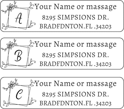 LINMAGCO Personalized Return Address Labels Clear 500 Pcs Mail Labels for Envelopes Weddings Self Adhesive Rectangle Elegant Name Stickers… | Address Labels - TrueDesk