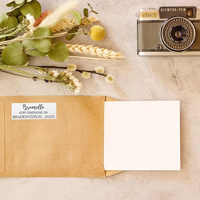 LINMAGCO Personalized Return Address Labels Clear 500 Pcs Mail Labels for Envelopes Weddings Self Adhesive Rectangle Elegant Name Stickers… | Address Labels - TrueDesk