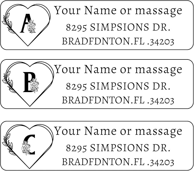 LINMAGCO Personalized Return Address Labels Clear 500 Pcs Mail Labels for Envelopes Weddings Self Adhesive Rectangle Elegant Name Stickers… | Address Labels - TrueDesk
