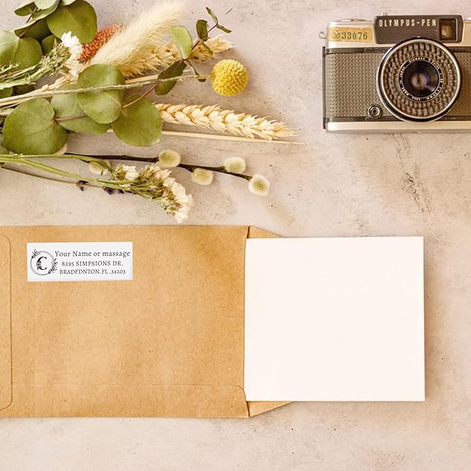 LINMAGCO Personalized Return Address Labels Clear 500 Pcs Mail Labels for Envelopes Weddings Self Adhesive Rectangle Elegant Name Stickers… | Address Labels - TrueDesk