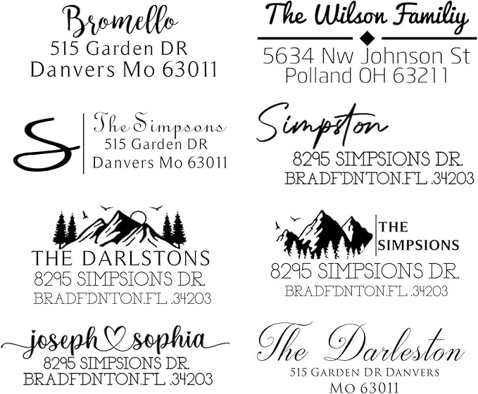 LINMAGCO Personalized Return Address Labels Clear 500 Pcs Mail Labels for Envelopes Weddings Self Adhesive Rectangle Elegant Name Stickers… | Address Labels - TrueDesk