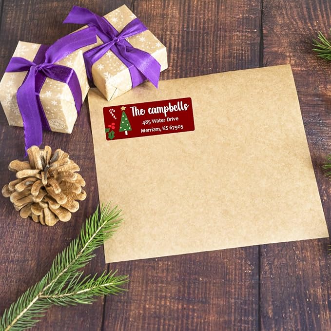 LINMAGCO Personalized Return Address Labels Gold 500 Pcs Mail Labels for Envelopes Weddings Self Adhesive Rectangle Elegant Name Stickers…… | Address Labels - TrueDesk