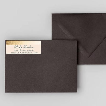LINMAGCO Personalized Return Address Labels Gold 500 Pcs Mail Labels for Envelopes Weddings Self Adhesive Rectangle Elegant Name Stickers…… | Address Labels - TrueDesk