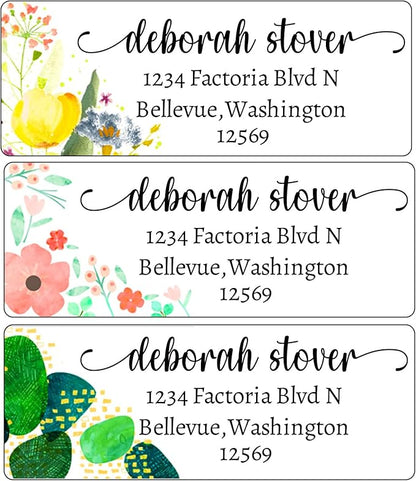 LINMAGCO Personalized Return Address Labels Gold 500 Pcs Mail Labels for Envelopes Weddings Self Adhesive Rectangle Elegant Name Stickers…… | Address Labels - TrueDesk