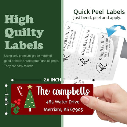 LINMAGCO Personalized Return Address Labels Gold 500 Pcs Mail Labels for Envelopes Weddings Self Adhesive Rectangle Elegant Name Stickers…… | Address Labels - TrueDesk