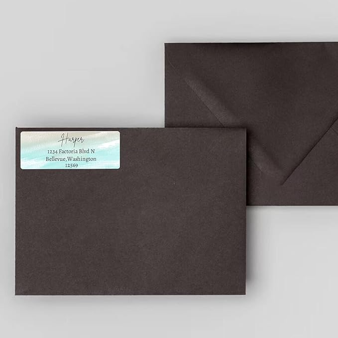 LINMAGCO Personalized Return Address Labels Gold 500 Pcs Mail Labels for Envelopes Weddings Self Adhesive Rectangle Elegant Name Stickers…… | Address Labels - TrueDesk