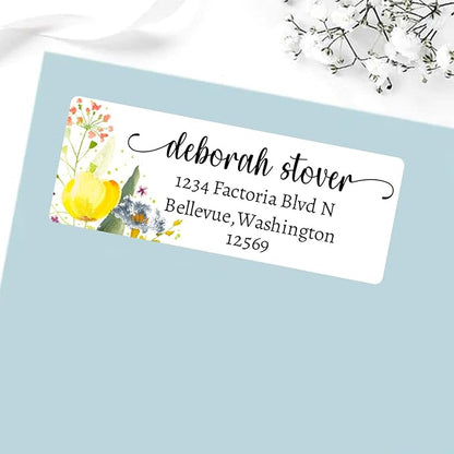 LINMAGCO Personalized Return Address Labels Gold 500 Pcs Mail Labels for Envelopes Weddings Self Adhesive Rectangle Elegant Name Stickers…… | Address Labels - TrueDesk