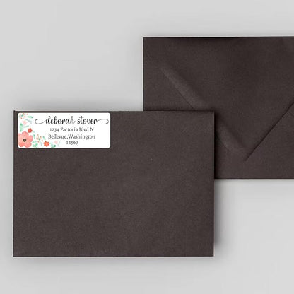 LINMAGCO Personalized Return Address Labels Gold 500 Pcs Mail Labels for Envelopes Weddings Self Adhesive Rectangle Elegant Name Stickers…… | Address Labels - TrueDesk