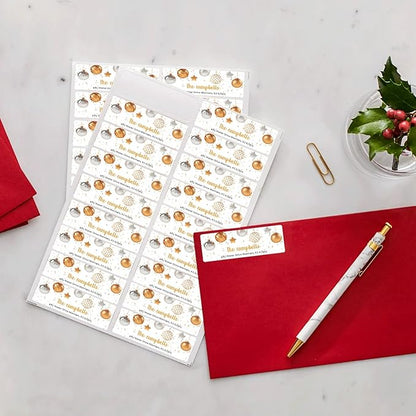 LINMAGCO Personalized Return Address Labels Gold 500 Pcs Mail Labels for Envelopes Weddings Self Adhesive Rectangle Elegant Name Stickers…… | Address Labels - TrueDesk