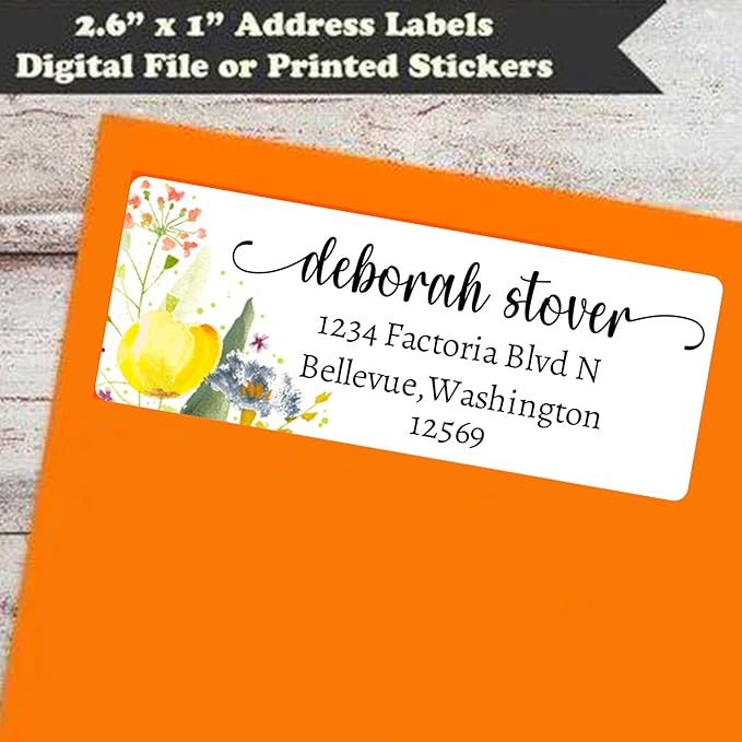LINMAGCO Personalized Return Address Labels Gold 500 Pcs Mail Labels for Envelopes Weddings Self Adhesive Rectangle Elegant Name Stickers…… | Address Labels - TrueDesk