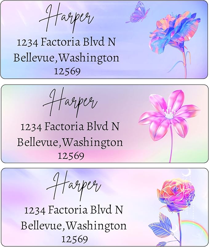 LINMAGCO Personalized Return Address Labels Gold 500 Pcs Mail Labels for Envelopes Weddings Self Adhesive Rectangle Elegant Name Stickers…… | Address Labels - TrueDesk