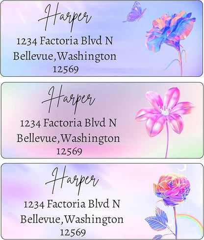 LINMAGCO Personalized Return Address Labels Gold 500 Pcs Mail Labels for Envelopes Weddings Self Adhesive Rectangle Elegant Name Stickers…… | Address Labels - TrueDesk