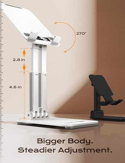 LISEN for iPad Stand Tablet Holder for Desk, Office Desk Accessories for Men Women Kids Tablet Gifts, Office Home Essentials Gadgets Portable Monitor Stand for 2026 (White) | Stands - TrueDesk