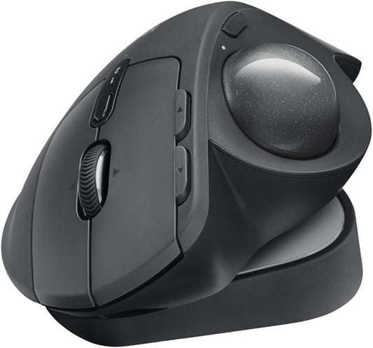 Logitech MX Ergo S Advanced Wireless Trackball Mouse, USB - C Rechargeable Wireless Ergonomic Mouse with Bluetooth and Encrypted Dongle, 6 Programmable Buttons, for PC/Mac | Mice - TrueDesk