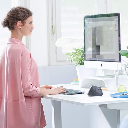 Logitech MX Vertical Wireless Mouse – Ergonomic Design Reduces Muscle Strain, Move Content Between 3 Windows and Apple Computers, Rechargeable, Graphite | Mice - TrueDesk