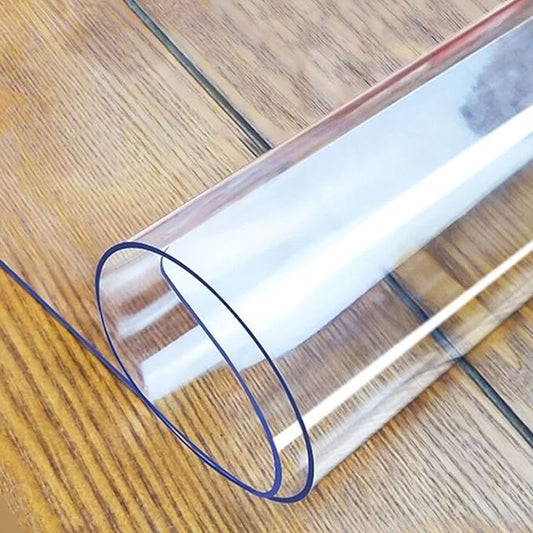 LovePads Clear Table Cover Protector, 19 x 39 Inch 2mm Thick Plastic Table Cover, Table Protector for Dining Room Table, Waterproof Dresser Cover Top for Kitchen, Coffee, Writing Desk | Table Pads - TrueDesk