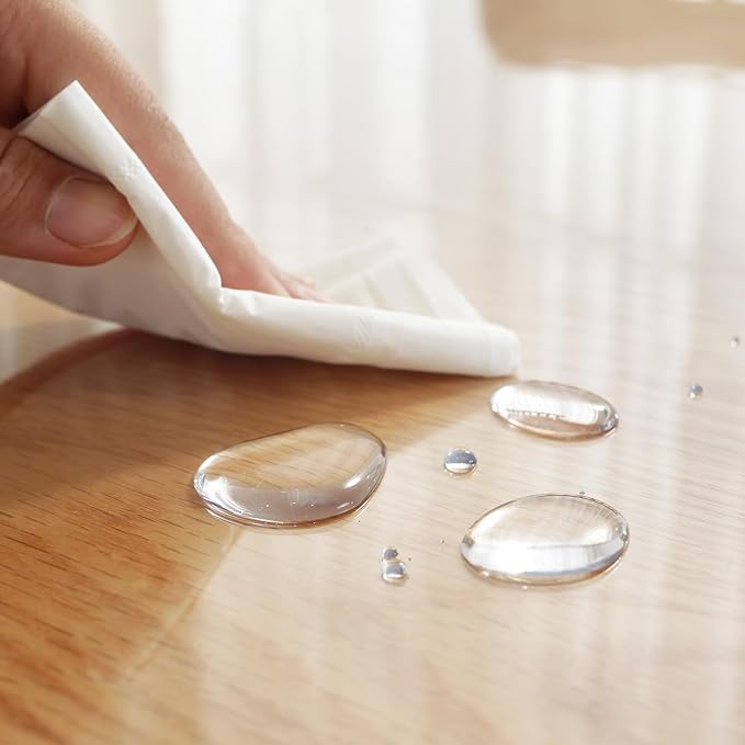 LovePads Clear Table Cover Protector, 36 x 62 Inch 2mm Thick Plastic Table Cover, Table Protector for Dining Room Table, Waterproof Dresser Cover Top for Kitchen, Coffee, Writing Desk | Table Pads - TrueDesk
