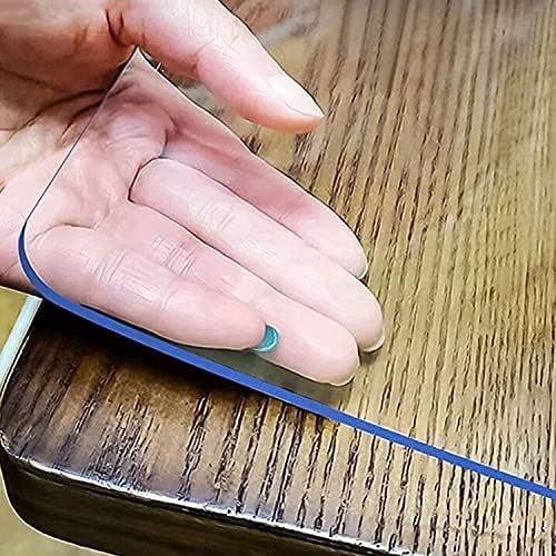 LovePads Clear Table Cover Protector 38 x 66 Inch, 1.5mm Thick Plastic Table Cover, Table Protector for Dining Room Table, Waterproof Vinyl Tablecloth Table Pad Mat for Kitchen, Dresser, Writing Desk | Table Pads - TrueDesk
