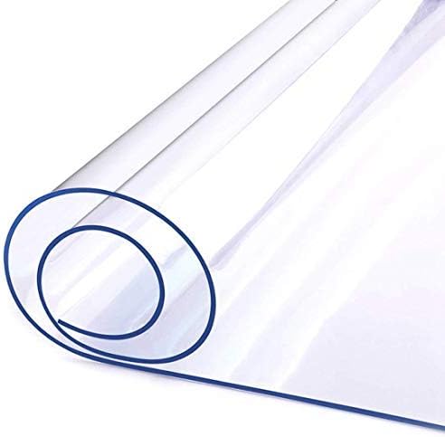 LovePads Clear Table Cover Protector 54 x 54 Inch, 1.5mm Thick Plastic Table Cover, Table Protector for Dining Room Table, Waterproof Vinyl Tablecloth Table Pad Mat for Kitchen, Dresser, Writing Desk | Table Pads - TrueDesk