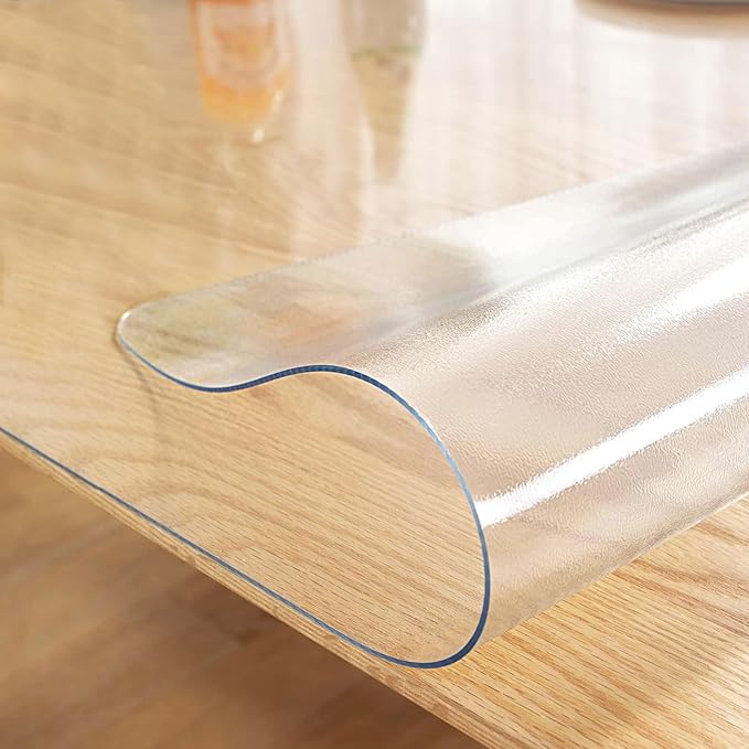 LovePads Frosted Desk Mat 24 x 55 Inch, 1.5mm Thick Frosted Table Protector, Waterproof Plastic Table Cover Protector, PVC Desk Protector Mat, Vinyl Desk Cover for Desktop, Coffee & Dining Table | Table Pads - TrueDesk
