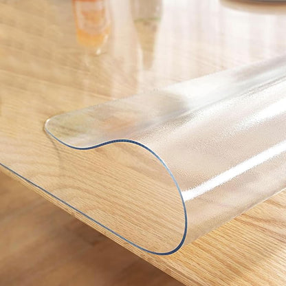LovePads Frosted Desk Mat 24 x 55 Inch, 1.5mm Thick Frosted Table Protector, Waterproof Plastic Table Cover Protector, PVC Desk Protector Mat, Vinyl Desk Cover for Desktop, Coffee & Dining Table | Table Pads - TrueDesk