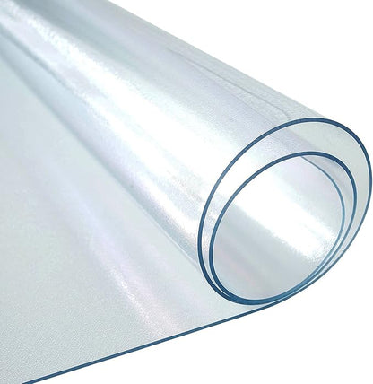 LovePads Frosted Table Cover Protector 44 x 96 Inch, 1.5mm Thick Plastic Table Cover, Table Protector for Dining Room Table, Waterproof Vinyl Tablecloth Table Pad Mat for Kitchen, Writing Desk | Table Pads - TrueDesk