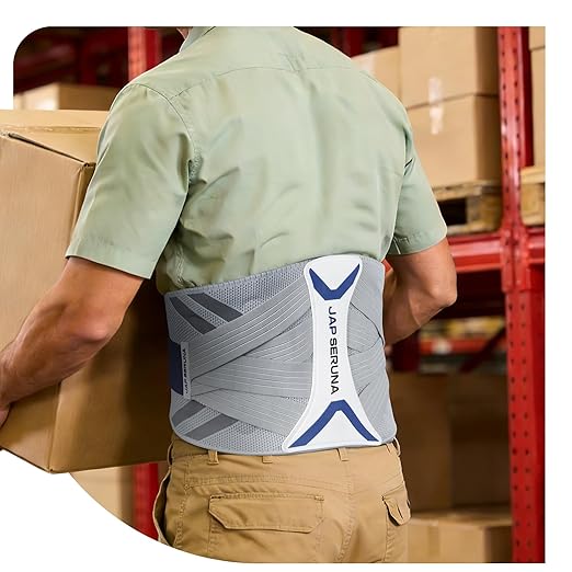 Lower Back Brace for Pain Relief & Posture Correction - Bionic Y - Back Support System with Adjustable 3D Knit Belt, Breathable Lumbar Pad - Medical Grade for Herniated Disc, Sciatica, Scoliosis, Arthritis | Back Braces - TrueDesk