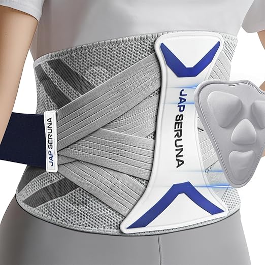 Lower Back Brace for Pain Relief & Posture Correction - Bionic Y - Back Support System with Adjustable 3D Knit Belt, Breathable Lumbar Pad - Medical Grade for Herniated Disc, Sciatica, Scoliosis, Arthritis | Back Braces - TrueDesk