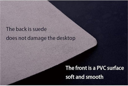Luxury Leather Desk Pad, Durable Desk Mat with Edge Protector for Easy Attachment to Desk, Large Mouse Pad, Desk Writing Mat, Smooth Desk Writing Mat for Office/Home/Students | Desk Pads Blotters - TrueDesk