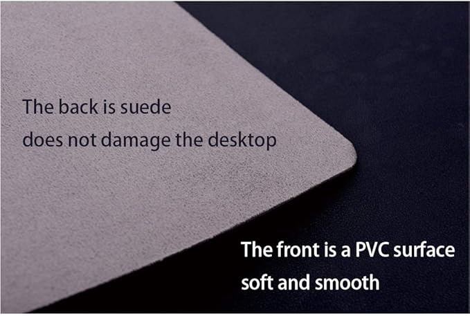 Luxury Leather Desk Pad, Durable Desk Mat with Edge Protector for Easy Attachment to Desk, Large Mouse Pad, Desk Writing Mat, Smooth Desk Writing Mat for Office/Home/Students | Desk Pads Blotters - TrueDesk