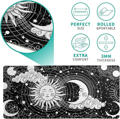 Magic Astrology Extended Big Mouse Pad Large, Gaming Mouse Pad Desk Pad,31.5x11.8 Inch Long Computer Keyboard Mouse Mat Black Mousepad with 3mm Non - Slip Base and Stitched Edge for Gaming and Office | Mouse Pads - TrueDesk