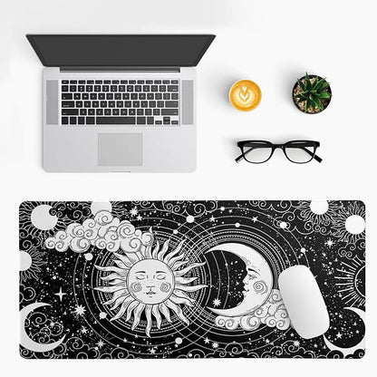 Magic Astrology Extended Big Mouse Pad Large, Gaming Mouse Pad Desk Pad,31.5x11.8 Inch Long Computer Keyboard Mouse Mat Black Mousepad with 3mm Non - Slip Base and Stitched Edge for Gaming and Office | Mouse Pads - TrueDesk