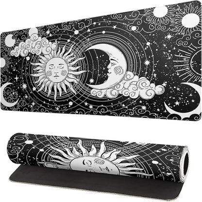 Magic Astrology Extended Big Mouse Pad Large, Gaming Mouse Pad Desk Pad,31.5x11.8 Inch Long Computer Keyboard Mouse Mat Black Mousepad with 3mm Non - Slip Base and Stitched Edge for Gaming and Office | Mouse Pads - TrueDesk