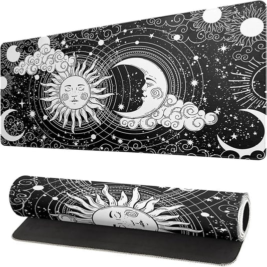 Magic Astrology Extended Big Mouse Pad Large, Gaming Mouse Pad Desk Pad,31.5x11.8 Inch Long Computer Keyboard Mouse Mat Black Mousepad with 3mm Non - Slip Base and Stitched Edge for Gaming and Office | Mouse Pads - TrueDesk
