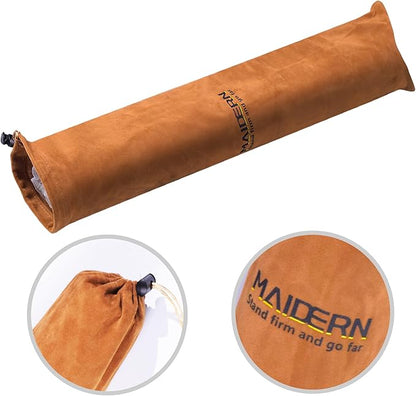 MAIDERN 40" x 16" Cork & Leather Desk Pad, Large XXL Mat, Full Mouse Pad, Reversible Protector for Gaming Home Office (Brown) | Desk Pads Blotters - TrueDesk