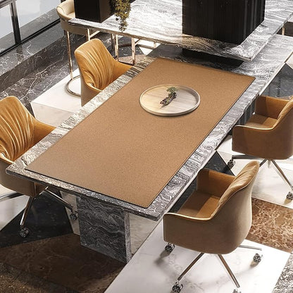 MAIDERN 63”x 31.5” Leather Desk Mat XXL, Large Desk Pad, Reversible Cork & Leather Large Mouse pad for Desk, Waterproof Computer Desk Mat for Gaming Home Office (Black) … | Desk Pads Blotters - TrueDesk