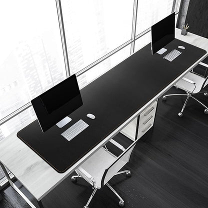MAIDERN 67” x 19.6” Desk Pad, Large Desk Mat, Cork & Leather Large Mouse pad for Desk, Waterproof Computer Desk Pad for Gaming Home Office (Black) … | Desk Pads Blotters - TrueDesk
